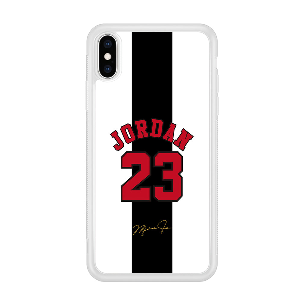 Air Jordan Stripe Black Number iPhone Xs Max Case