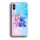 Angel and Stitch Aesthetic Marble iPhone X Case