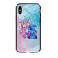 Angel and Stitch Aesthetic Marble iPhone X Case