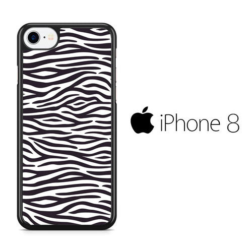 Animal Zebra Skin 01 iPhone 8 Case