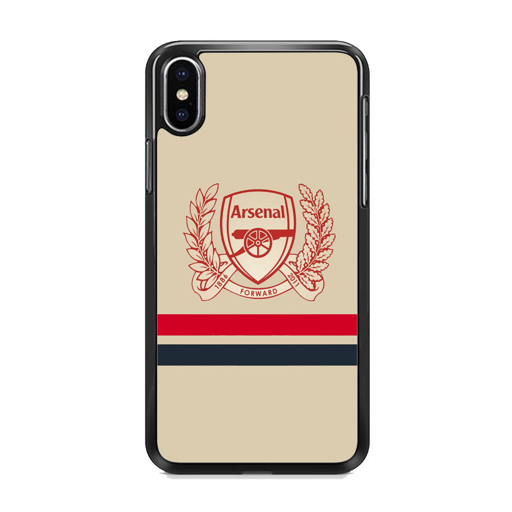 Arsenal Stripe Logo iPhone X Case