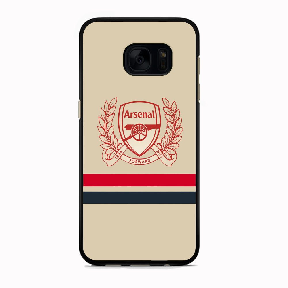 Arsenal Stripe Logo Samsung Galaxy S7 Edge Case