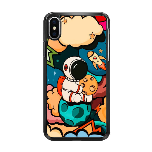 Astronaut Cute Art iPhone Xs Max Case