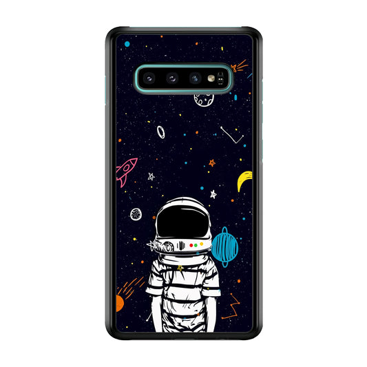 Astronaut Kids Space Samsung Galaxy S10 Case