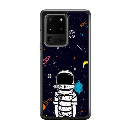 Astronaut Kids Space Samsung Galaxy S20 Ultra Case