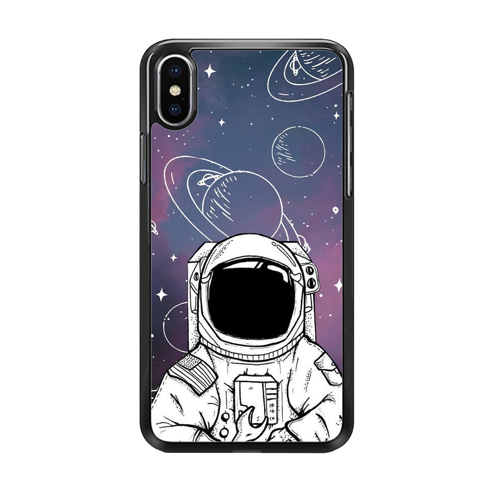 Astronaut White Space iPhone Xs Max Case