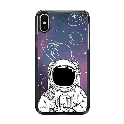 Astronaut White Space iPhone Xs Max Case