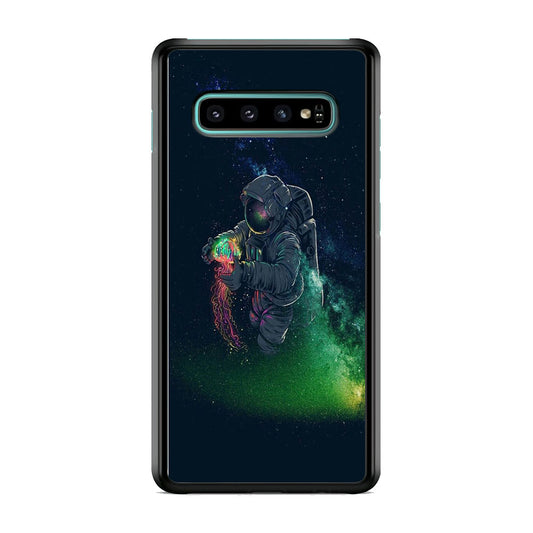 Astronaut Gravity Jellyfish Spark Light Samsung Galaxy S10 Case