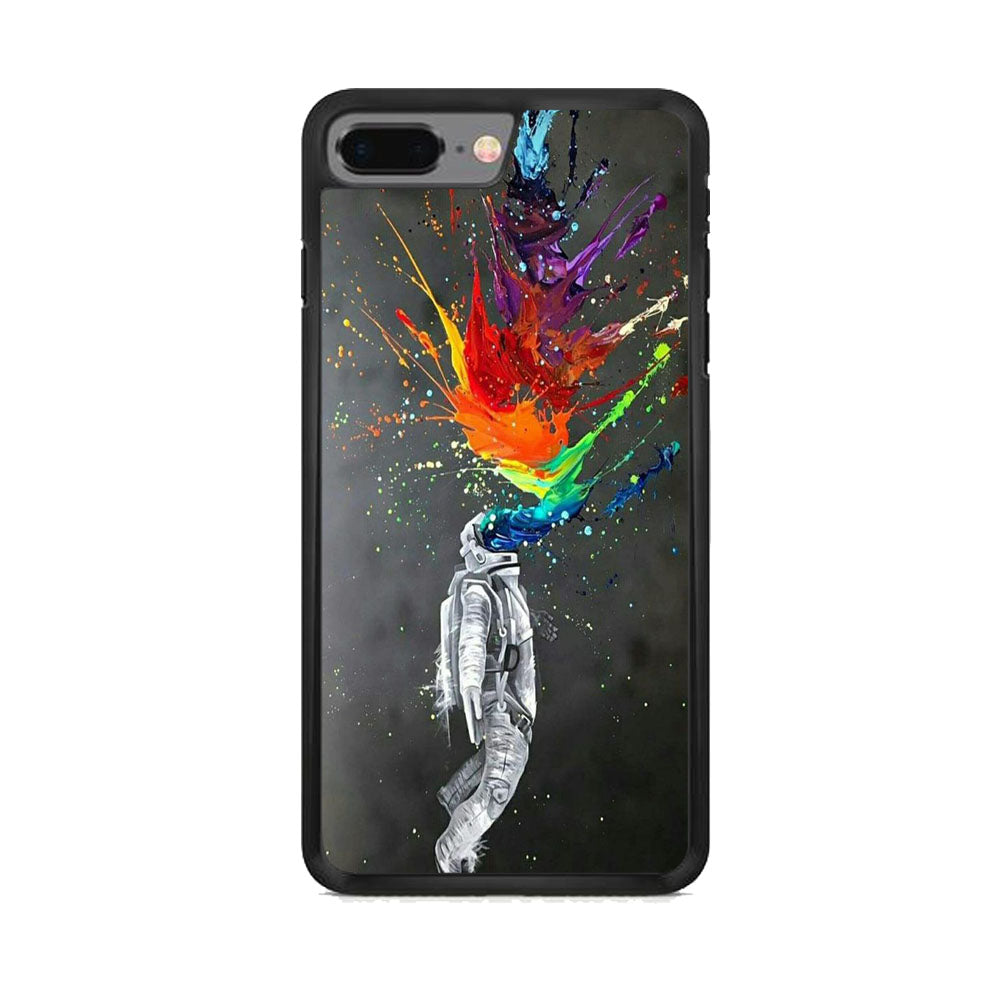 Astronaut Splash Mix Colour Paint iPhone 8 Plus Case