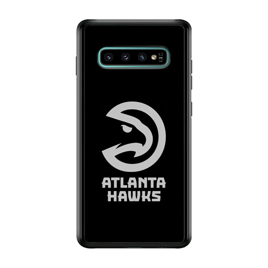 Atlanta Hawks Black Grey Samsung Galaxy S10 Plus Case