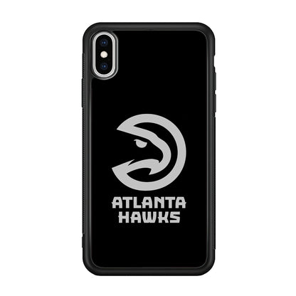 Atlanta Hawks Black Grey iPhone Xs Max Case