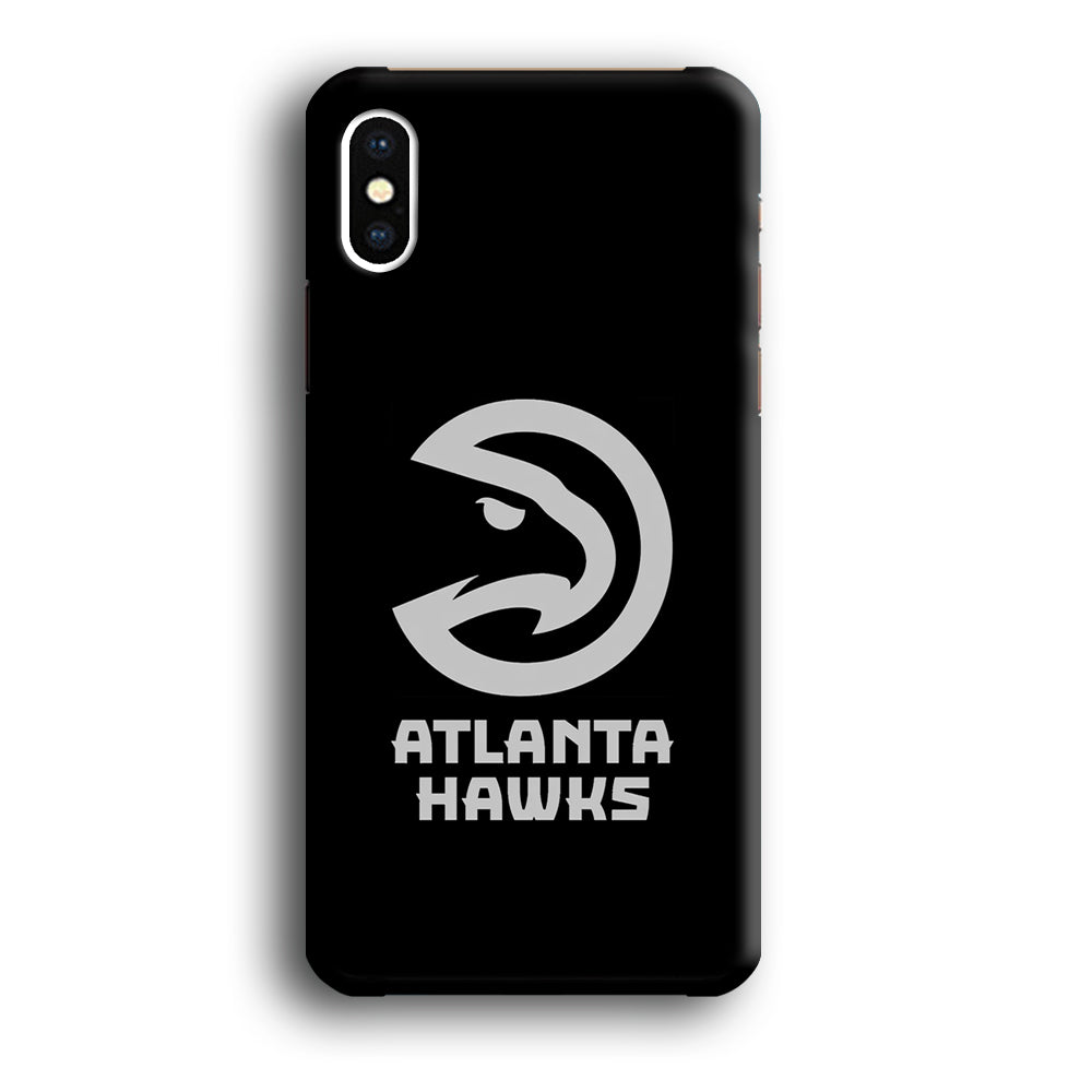 Atlanta Hawks Black Grey iPhone X Case