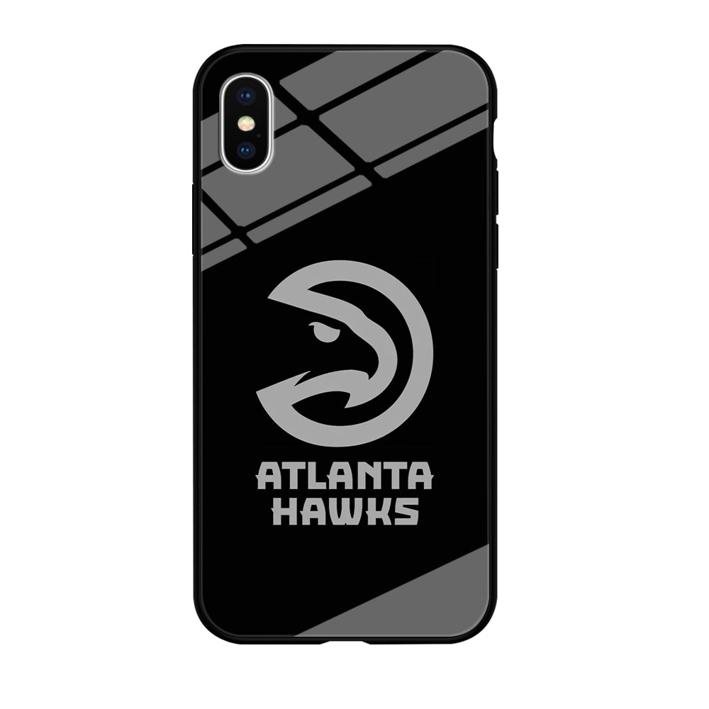 Atlanta Hawks Black Grey iPhone Xs Max Case