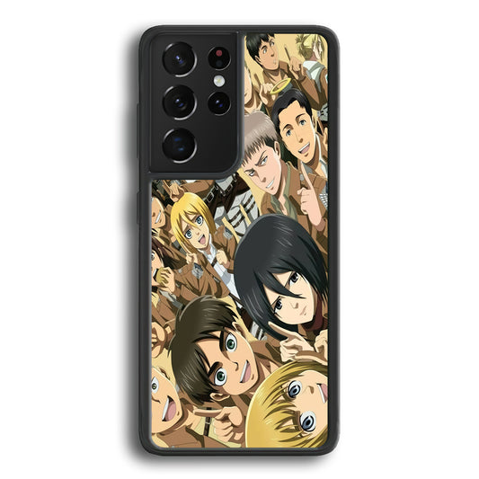 Attack on Titan Family Samsung Galaxy S21 Ultra Case - Ezzystore