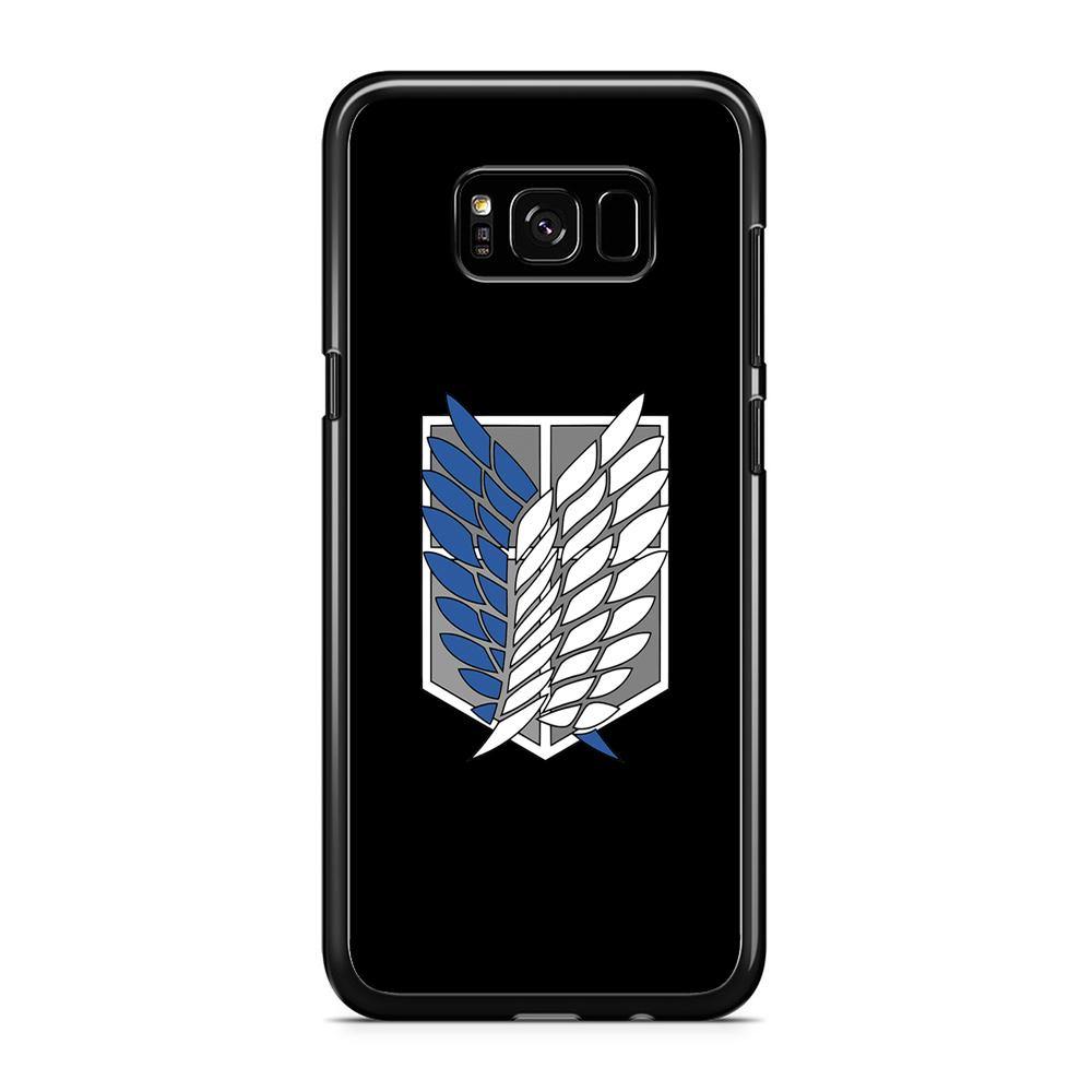 Attack on Titan Scouting Legion Black Simple Samsung Galaxy S8 Case - ezzyst