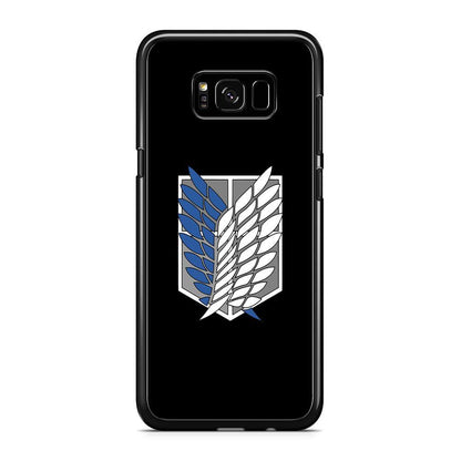 Attack on Titan Scouting Legion Black Simple Samsung Galaxy S8 Case - ezzyst