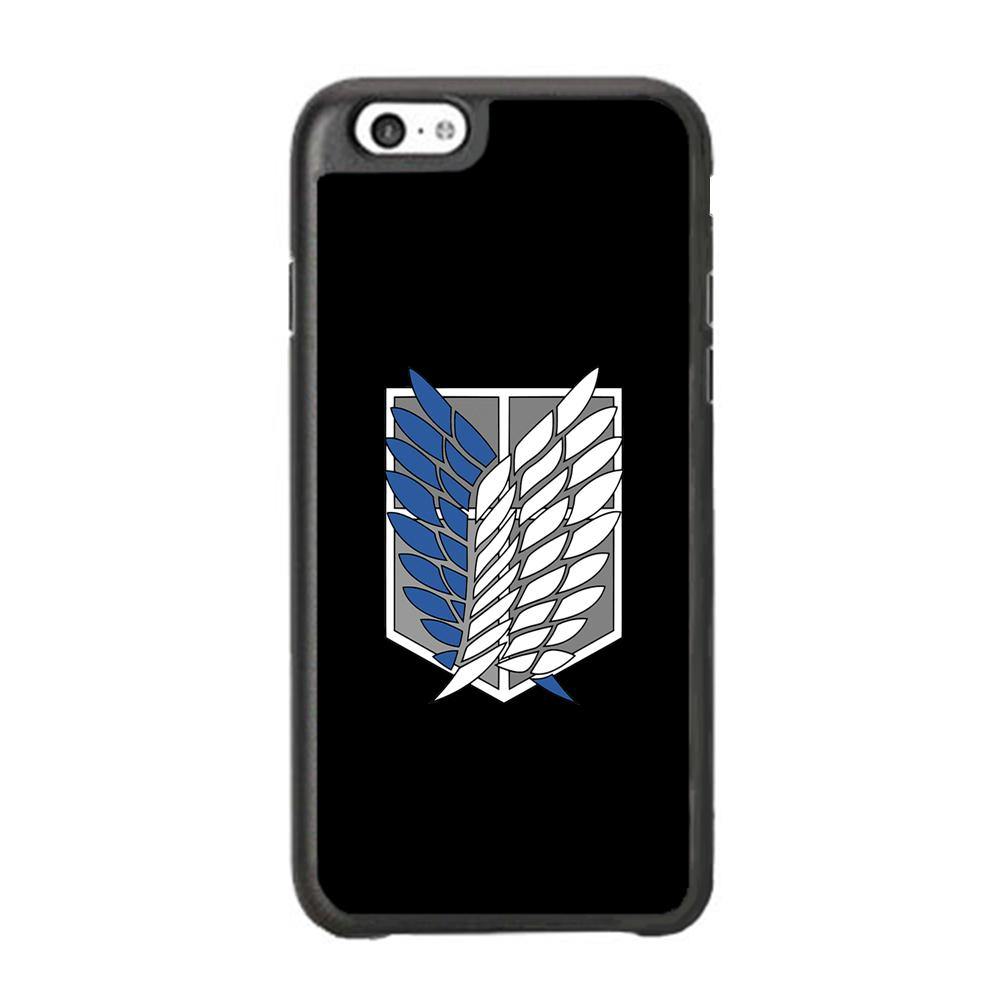 Attack on Titan Scouting Legion Black Simple iPhone 6 Plus | 6s Plus Case - ezzyst