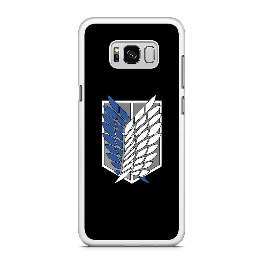 Attack on Titan Scouting Legion Black Simple Samsung Galaxy S8 Plus Case - ezzyst