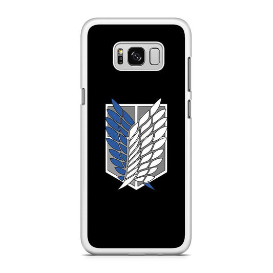 Attack on Titan Scouting Legion Black Simple Samsung Galaxy S8 Case - ezzyst