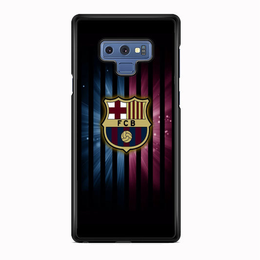 Barcelona Emblem Stripe Black Samsung Galaxy Note 9 Case