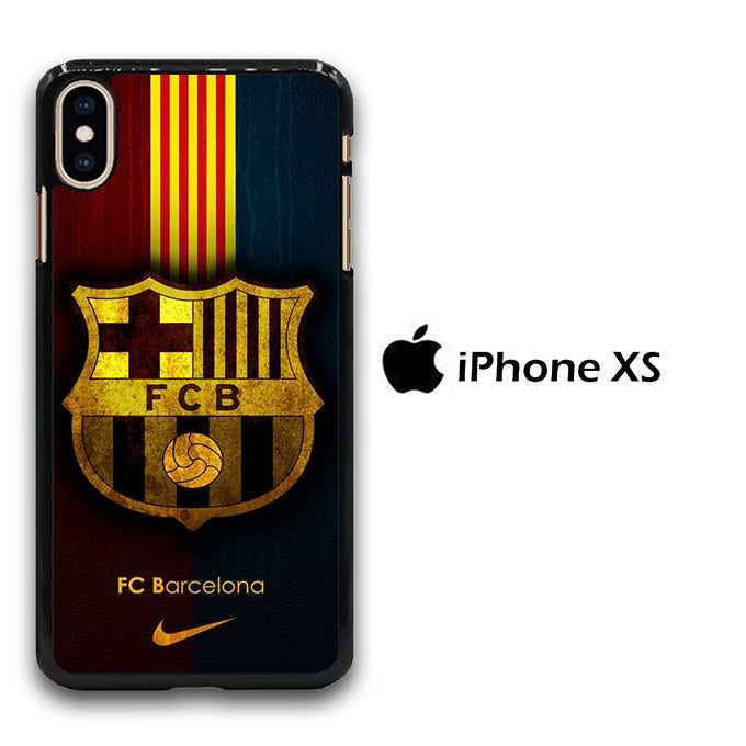 Barcelona Logo Stripe iPhone Xs Case