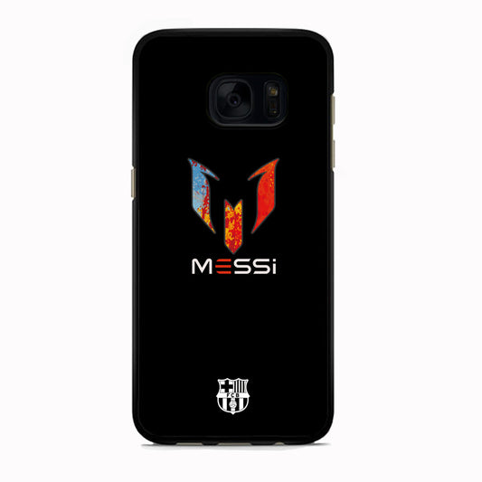 Barcelona Messi Logo Splash Colour Samsung Galaxy S7 Edge Case