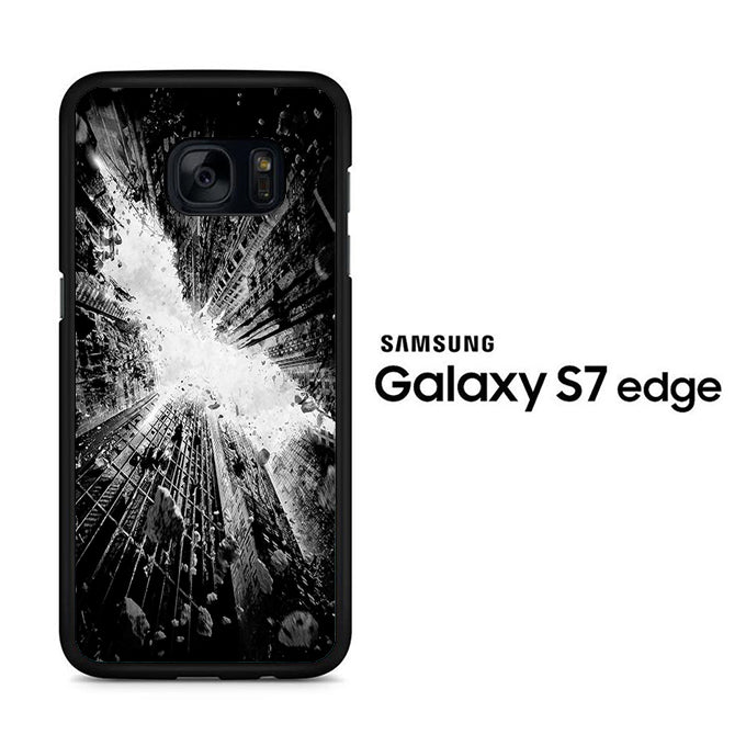 Batman Logo From Building Samsung Galaxy S7 Edge Case