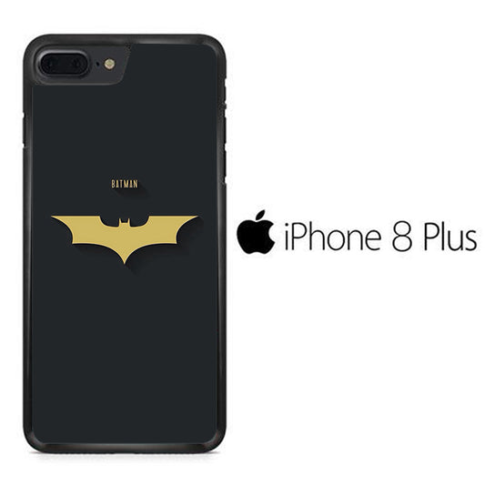 Batman Yellow Logo Simple iPhone 8 Plus Case