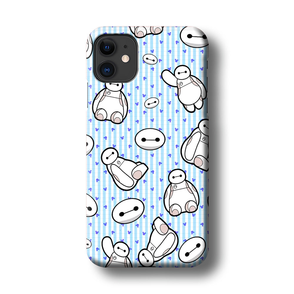 Big Hero 6 Baymax Stripe And Love iPhone 11 Case