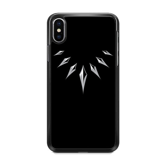 Black Panther Necklace Symbol Character iPhone X Case