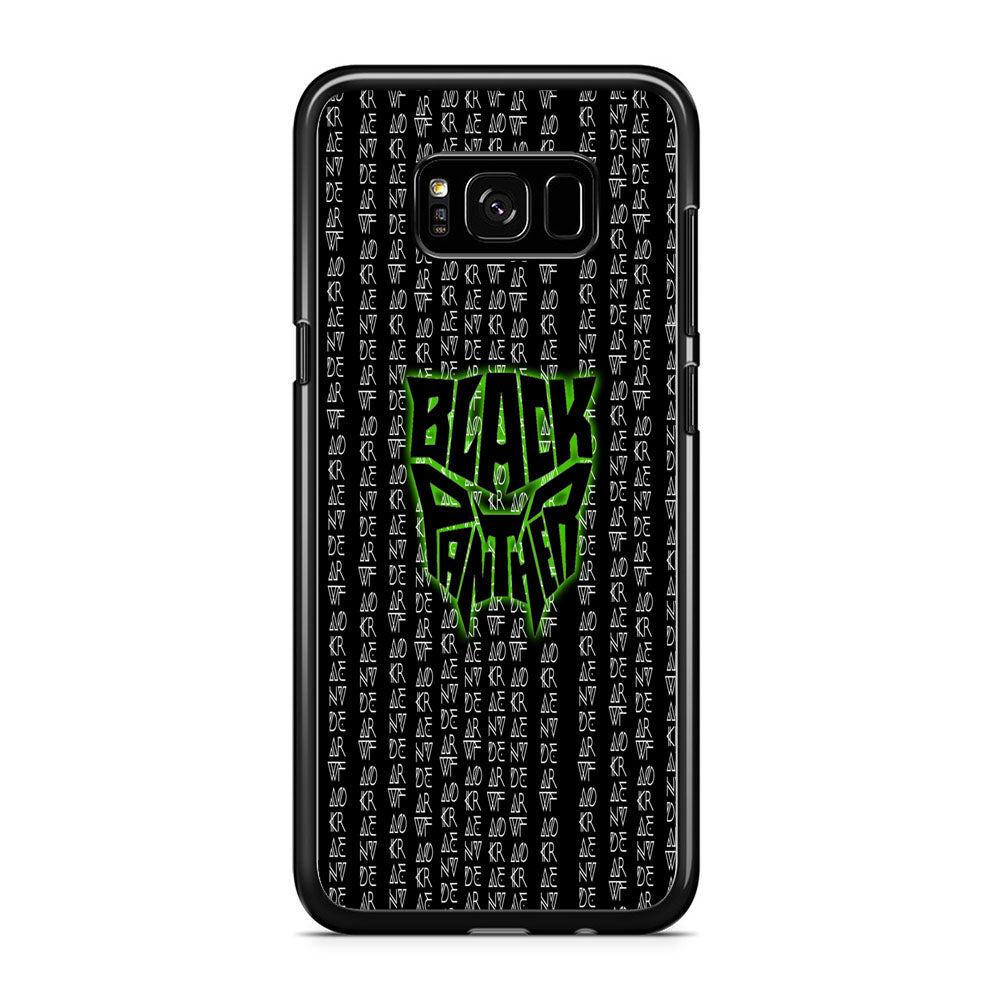 Black Panther Wakanda Forever Matrix Style Samsung Galaxy S8 Plus Case