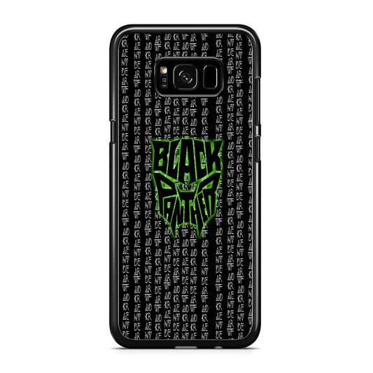 Black Panther Wakanda Forever Matrix Style Samsung Galaxy S8 Plus Case