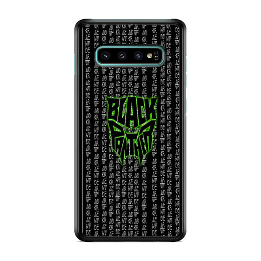 Black Panther Wakanda Forever Matrix Style Samsung Galaxy S10 Case