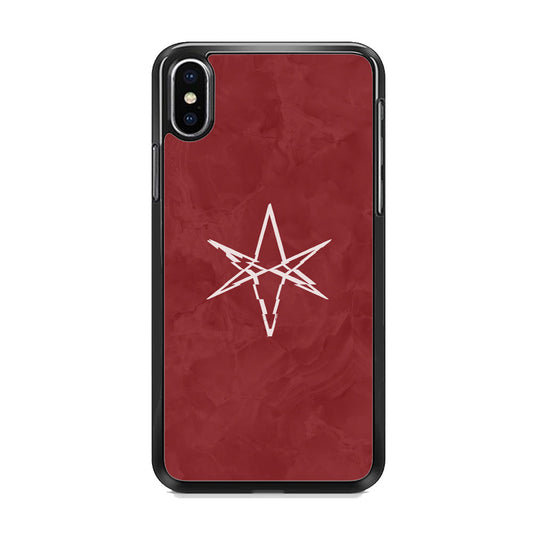 Bring Me The Horizon Maroon Marble iPhone X Case