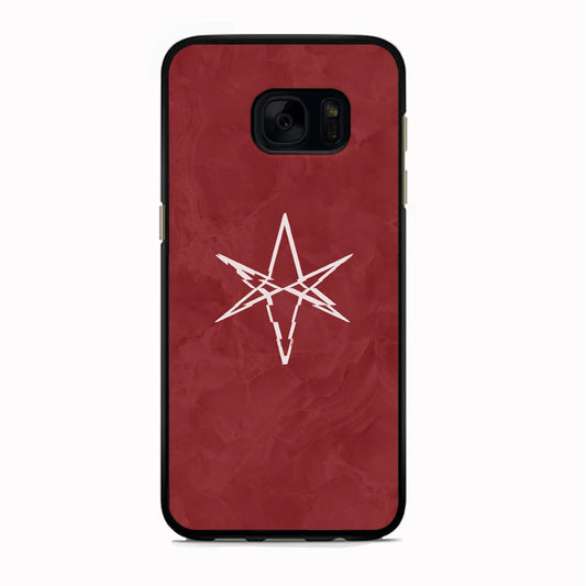 Bring Me The Horizon Maroon Marble Samsung Galaxy S7 Case