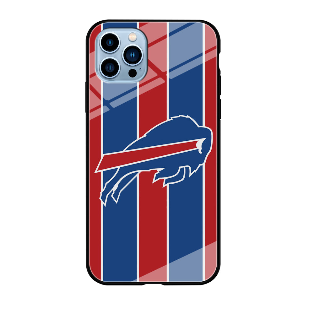 Buffalo Bills Stripe And Logo iPhone 12 Pro Case