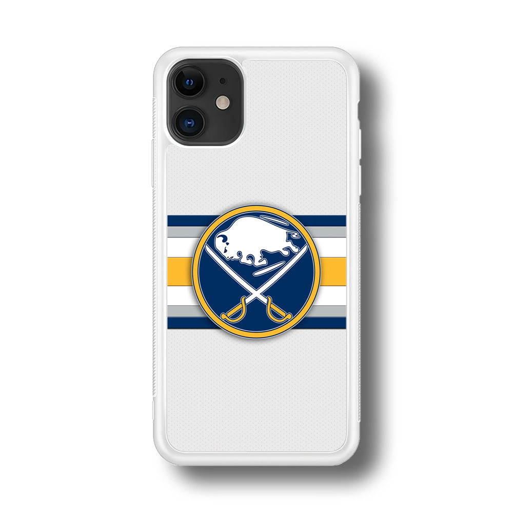 Buffalo Sabres Stripe Logo iPhone 11 Case