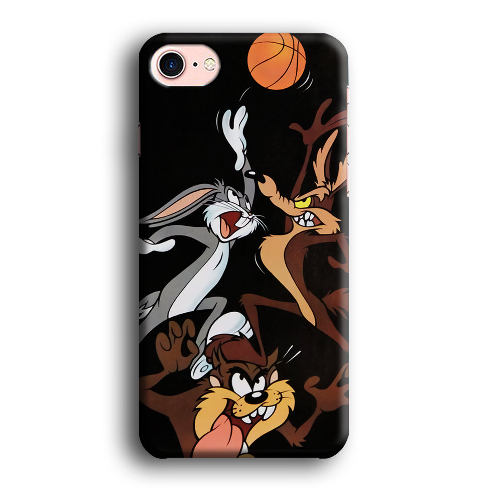 Bugs Bunny Coyote And Taz Playing Basketball iPhone 8 Case