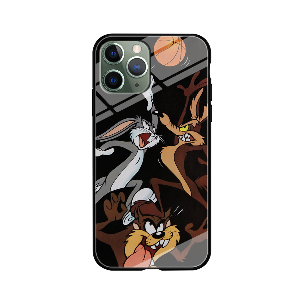 Bugs Bunny Coyote And Taz Playing Basketball iPhone 11 Pro Case