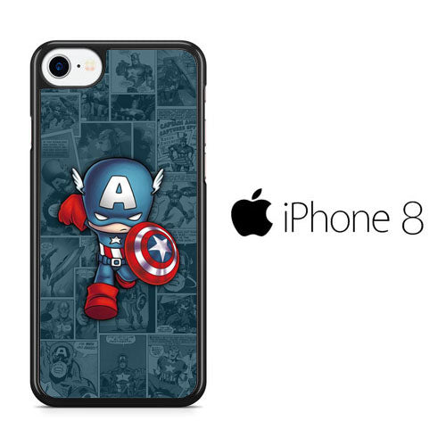 Captain America Comic iPhone 8 Case