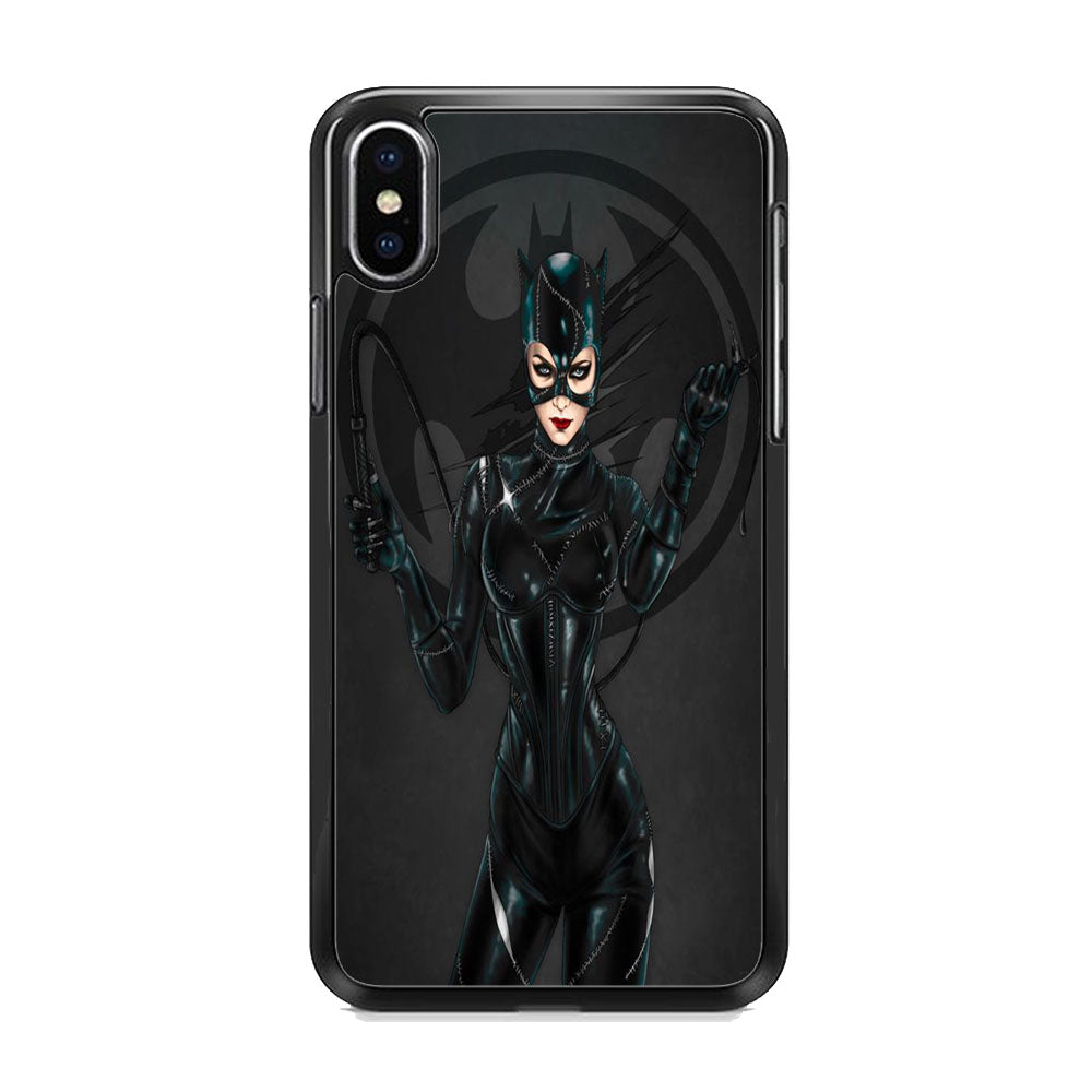 Cat Woman Batman Logo iPhone X Case