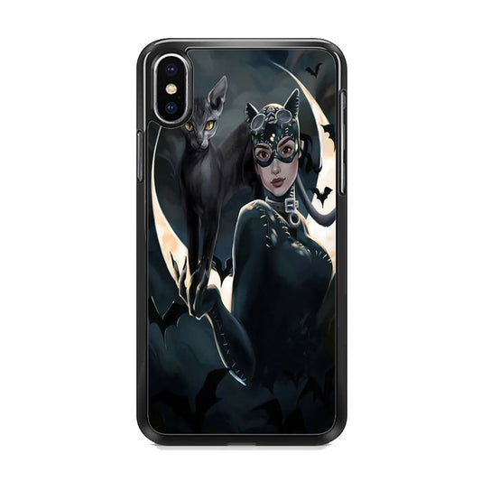 Cat Woman Dark Bat Cat iPhone Xs Max Case