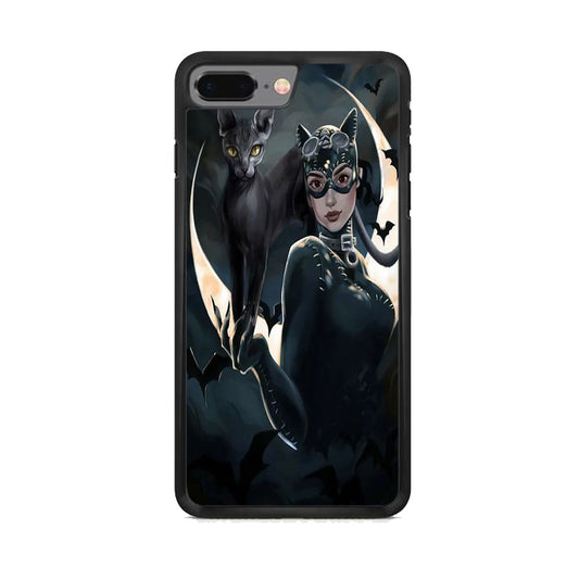 Cat Woman Dark Bat Cat iPhone 8 Plus Case