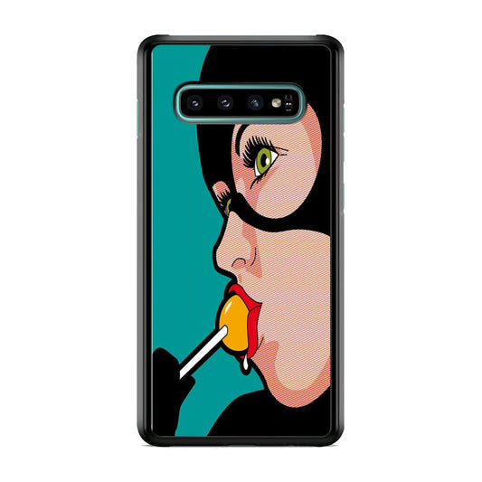 Cat Woman Lolipop Candy Samsung Galaxy S10 Plus Case
