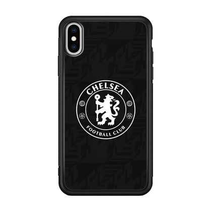 Chelsea FC Pattern of Jersey iPhone X Case