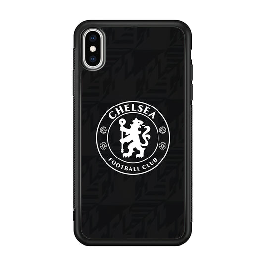 Chelsea FC Pattern of Jersey iPhone Xs Max Case