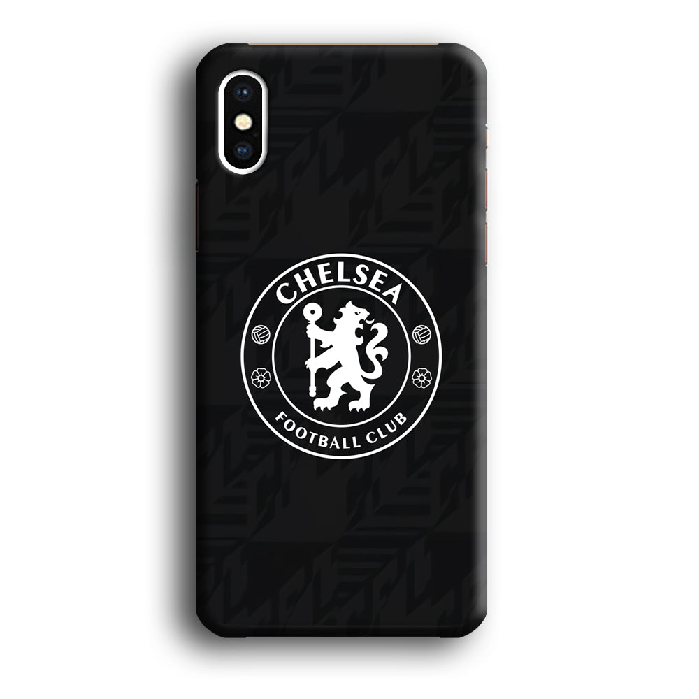 Chelsea FC Pattern of Jersey iPhone Xs Max Case