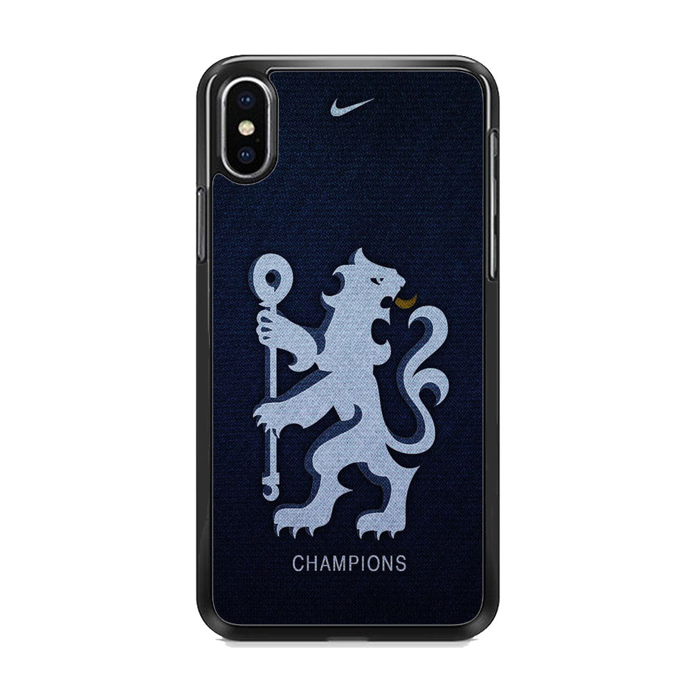 Chelsea FC Navy Champions iPhone X Case