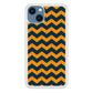 Chevron Arrow Blue Navy Orange iPhone 13 Case