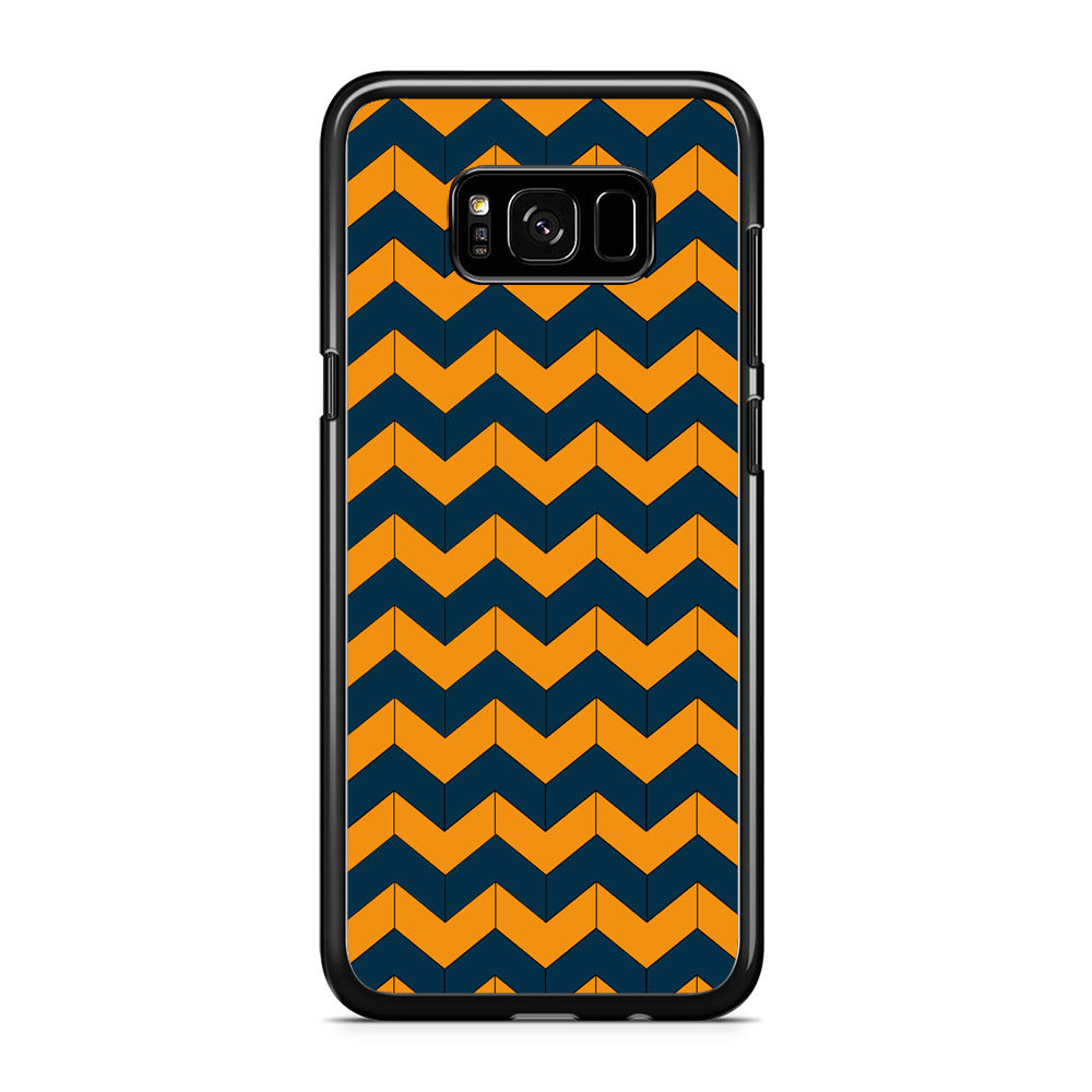 Chevron Arrow Blue Navy Orange Samsung Galaxy S8 Plus Case